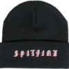 SPITFIRE OLD E CUFF BEANIE BLACK/RED -SkatePro World 070 SF CP HDW OLD E BLACK FRONT 75525.1697607045