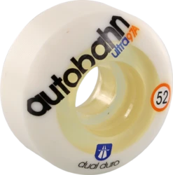 AUTOBAHN 52mm DUAL DUROMETER ULTRA 97a WHT/CLR (Set Of 4)