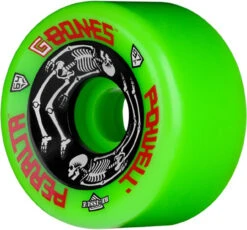 Powell Peralta G Bones II Green Skateboard Wheels - 64mm 97a (Set Of 4)