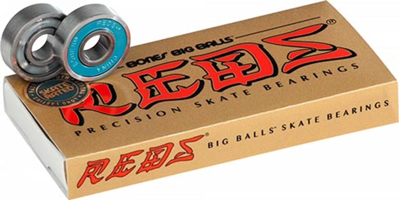 BONES REDS BIG BALLS BEARINGS SINGLE SET 3 BONES REDS BIG BALLS BEARINGS SINGLE SET