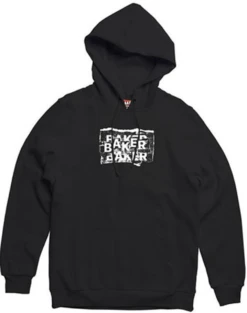 BAKER DISTRESSING BLACK HOODY