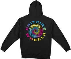 SPITFIRE MULTI SWIRL CLASSIC 87 BLACK HOODIE