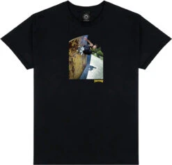 THRASHER MIC-E WALLRIDE BLACK T-SHIRT