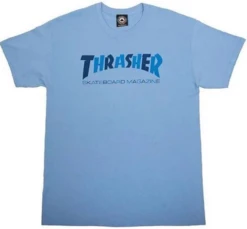 THRASHER SKATE MAG CHECKERS CAROLINA BLUE