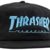 THRASHER SKATE MAG LOGO BLUE SNAPBACK HAT BLACK -SkatePro World 55thrmaglogoblkbluhat 39381.1689116633