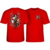 Powell Peralta Sakura Yosozumi Samurai T-shirt Red SIZE MEDIUM -SkatePro World CTMPPSYSR 50773.1686712763
