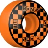 BONES 100S OG BLOCK PARTY ORANGE 53MM 100A (Set Of 4) -SkatePro World WSBABLP53000O4 35753.1674246200