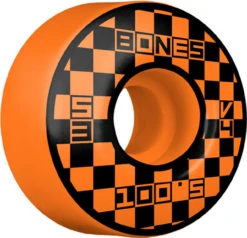 BONES 100S OG BLOCK PARTY ORANGE 53MM 100A (Set Of 4)