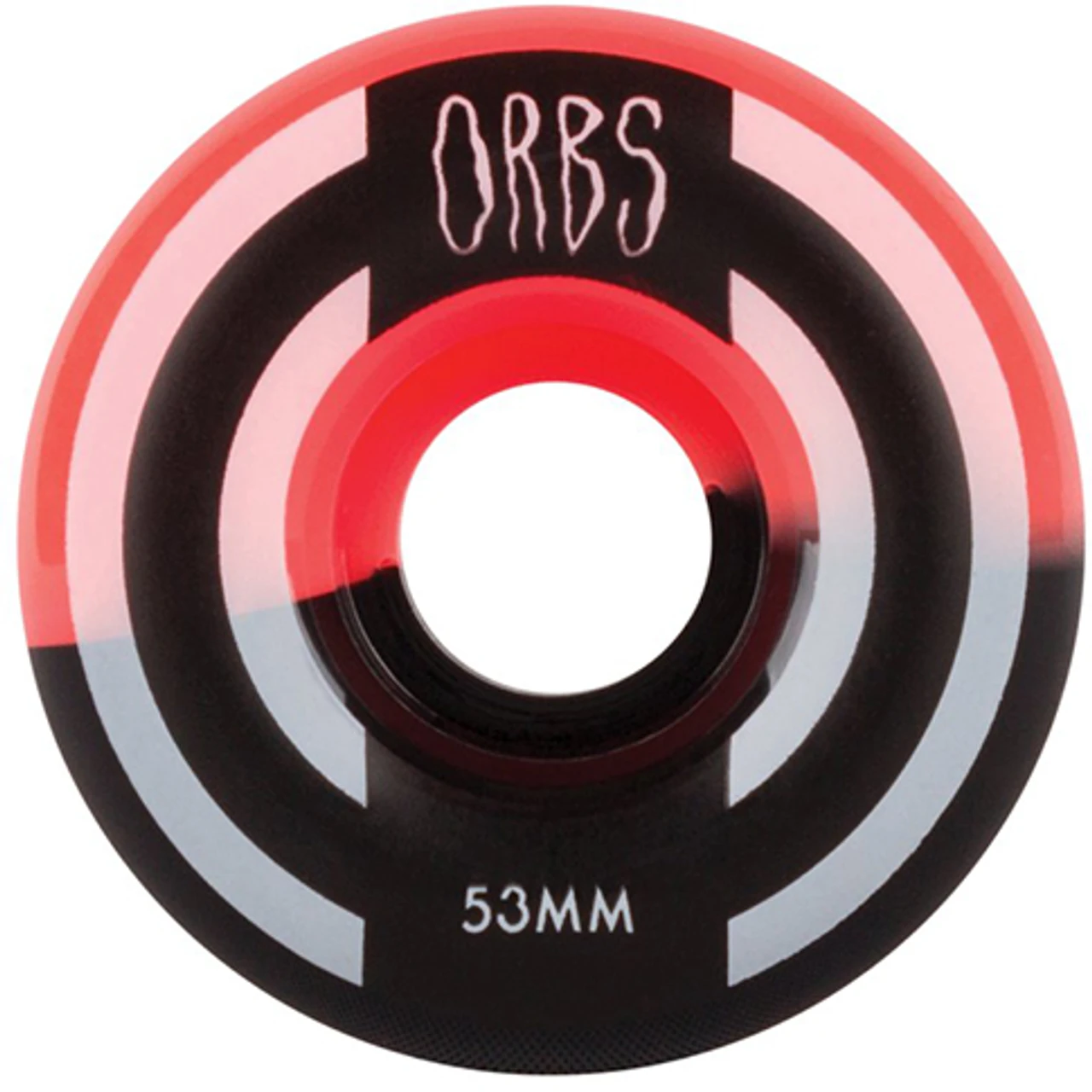 ORBS 53MM APPARITIONS SPLITS CORAL/BLACK 99A (Set Of 4) 3 ORBS 53MM APPARITIONS SPLITS CORAL/BLACK 99A (Set Of 4)