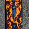 Bones Brigade® Tommy Guerrero Flaming Dagger Reissue Skateboard Deck Black - 9.6 X 29.13 -SkatePro World c 61379.1682969773
