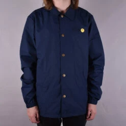 ENJOI FROWNY COACHES JACKET NAVY Size Large