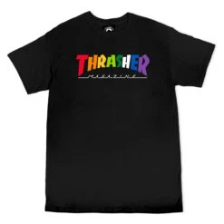 THRASHER Rainbow Mag T-Shirt (Black) Size Large