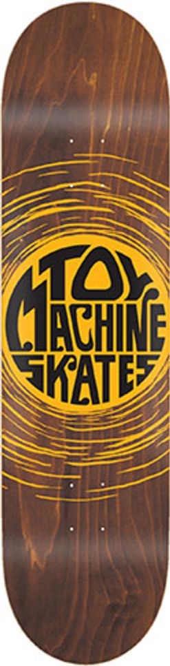 TOY MACHINE 8.25" TEAM SKATES YELLOW PP DECK