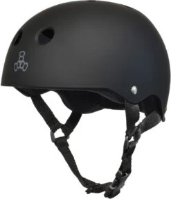 TRIPLE 8 HELMET BRAINSAVER ALL BLACK RUBBER (Small)